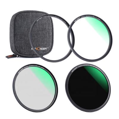 중국 K&F Concept 77mm Magnetic Lens Filter Circular UV Full Glass ND Filter Set 판매용