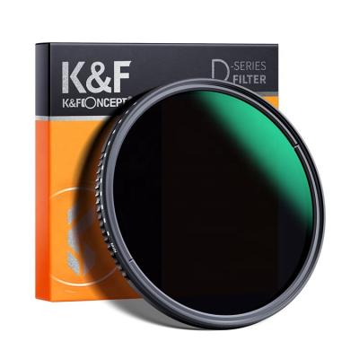 중국 K&F Concept Waterproof Round Screw Lens Camera Filter 82mm Variable Neutral Density ND3-ND1000 판매용