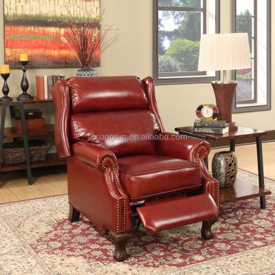 China (Other) New American Classic Living Room Adjustable Tiger Chair Leather Leisure Chair for sale