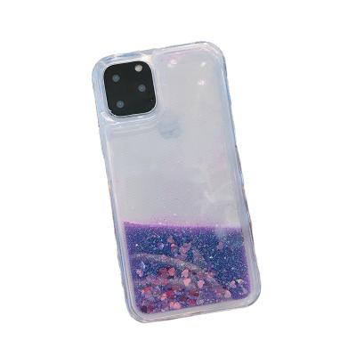 China Fashion and OEM FLOWER GLOW GLITTER LIQUID CASES CLEAR TPU PC PHONE CASE COVER FOR IPHONE 12 11 REDMI C for sale