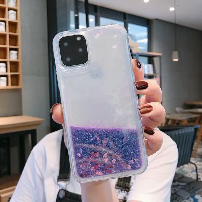 China Fashion and OEM FOR IPHONE 12 11 x max GLITTER LIQUID MOBILE PHONE CASE BLING COVER xs for vivo case for sale