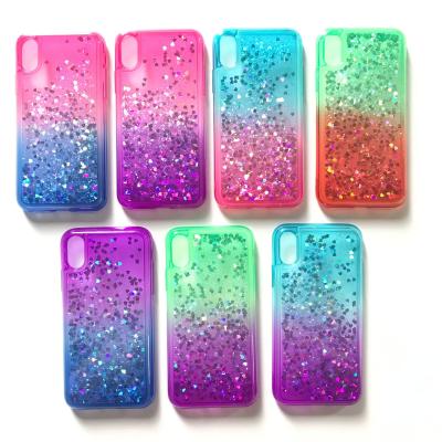 China Fashion and OEM GRADIENT SHOCKPROOF COLOR PHONE CASE LIQUID PHONE COVER FOR IPHONE 12 11 PRO for sale