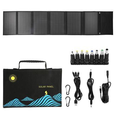 China Monocrystal+PET+fabric 60W 100W Flexible Solar Panel Portable Foldable Bag USB+DC Output Solar Charger Outdoor Power Supply for Mobile Phone for sale