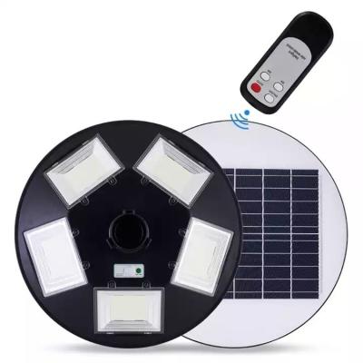 China Garden High Lumen Ip65 Remote Light Control Sensor Ufo Lamp Park 800w 1000w All In One Led Solar Garden Light for sale