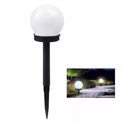 China Garden Acrylic pathway decorative outdoor lamp ball solar spike garden light for Patio Sidewalk Backyard for sale