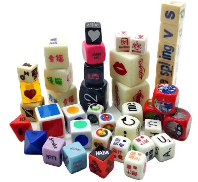 China Environmental Custom Dice, Custom Printed Dice, Custom Engrave Dice For Playing Games for sale