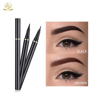 China Custom Multifunction  Liquid Eyeliner Pen Makeup Brown Eyebrow Pencil for sale