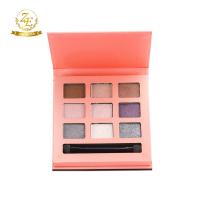 China High Pigment Smoky Color Baked Makeup Palette Pop 9 Colors Eyeshadow à venda
