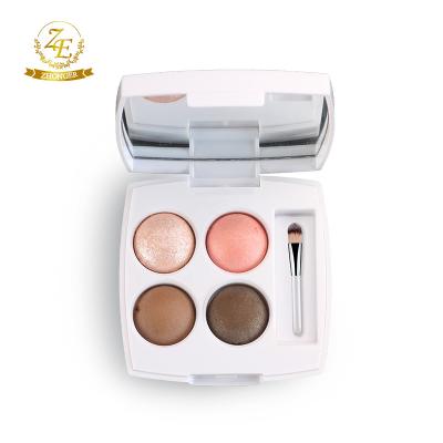 China Makeup Baked Eye Shadow 4 Colours Nude Eyeshadow Palette Te koop