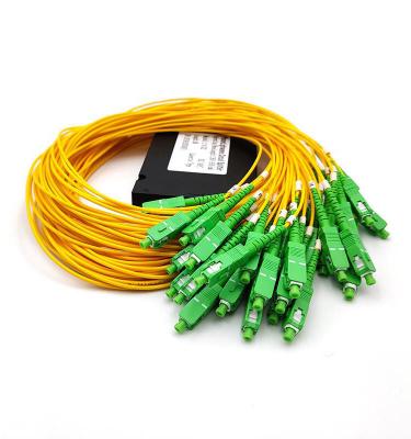 China FTTH GPON Fiber Optic PLC Splitter ABS Box for sale