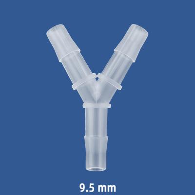 China General Plastic Y Pipe Barb Connector High Quality Y Joint Plastic Tubing 3 Ways Y Tube Connector Pipe Fittings for sale