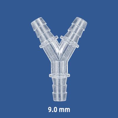 China GPPS Y Pipe General Plastic Barb Connector High Quality Y Joint Plastic Tubing 3 Ways Y Tube Connector Pipe Fittings for sale