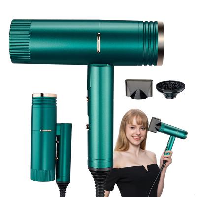 China T2 Foldable Hair Dryer Foldable Light Green Quick Dry Hair Blower No Loss Air Duct for sale