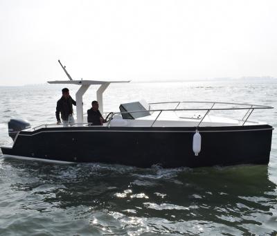 China Fiberglass Best Selling 7.8m Leisure Fishing Boat Fiberglass Yacht For Family Use for sale