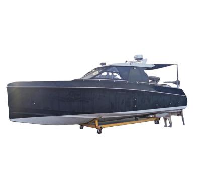 China Leisure 33ft Fiberglass Work Boat With TWIN Outboard Engines for sale