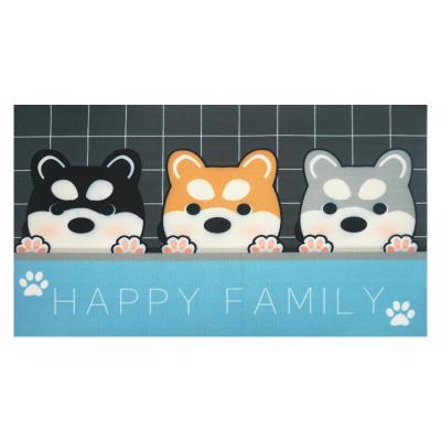 China Transitional Felt Door Mat Anti Slip Door Mat PVC Backing Super Durable Foldable Door Mat for sale