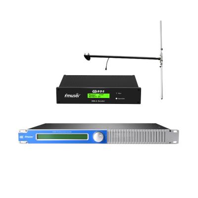 China FMUSER 50 Watt FM Broadcast Transmitter + DP100 Antenna + Encoder FSN-50w Digital RDS System Encoder with Cable Set for sale