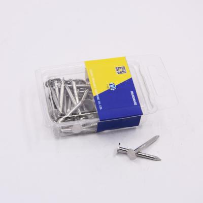 China Plastic Iron Box Packing For DIY Shop Large Flat Head Polished Stainless Steel Surface Joint Nail for sale