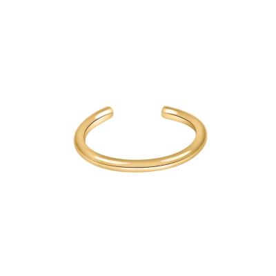 China Latest TRENDY style simple earrings, silver cuff earrings, 18k gold plated earrings for sale