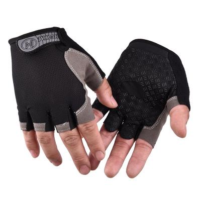 China Breathable Half Finger Outdoor Sports Cycling Gloves Men's And Women's Driving Non-slip Open Finger Breathable Sports Gloves for sale