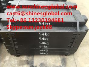 China Grey Cast Iron Counter Weigts /Steel Counterweight for sale