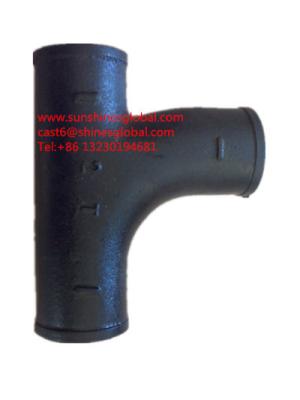 China ASTM A888 Cast Iron No Hub Fitings/CISPI301 Cast Iron Hubless Fittings for sale