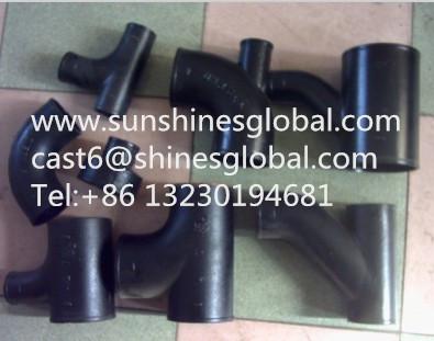 China ASTM A888 Cast Iron Hubless Fitings/BS EN877 Cast Iron Pipe Fittings for sale