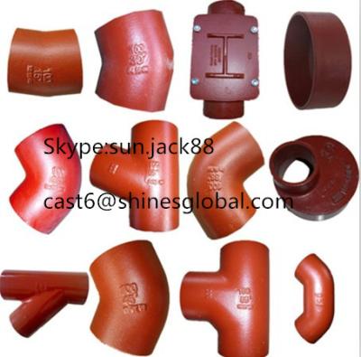 China Cast Iron EN877 Pipe Fittings/ASTM A888 Cast Iron Pipe Fittings for sale