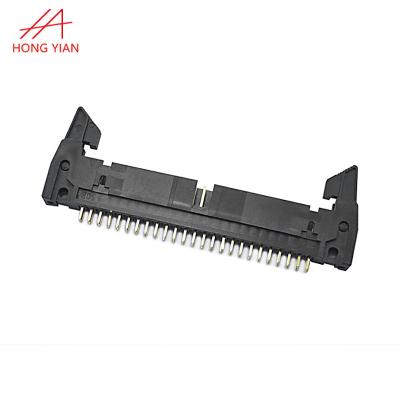 China 2.54mm Pitch 180 Degree Long Latch Ejector Pin Header 16P Board To Board PCB Connector China for sale