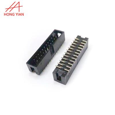 China PCB Pitch 2.54mm SMT DIP Type Wrapped IDC Female Connector 1.27mm Box Header 12pin 8pin 20pin 14pin Male PCB Board Pin Header for sale