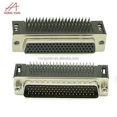 China PCB DIP 90 Degree Right Angle Male HDB78pin Plug In D-sub Electronic PCB Connectors for sale