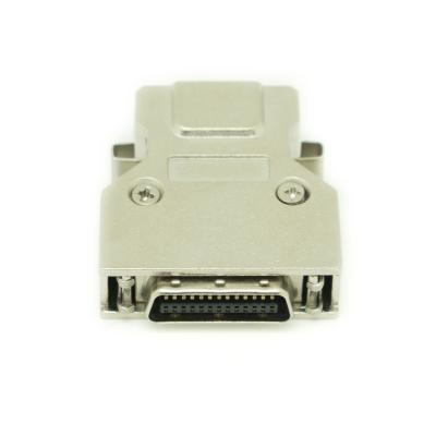 China Automotive Connector MDR Female Right Angle D-Type SCSI 20PIN 26PIN 36 PIN 1.27mm PCB Connector for sale