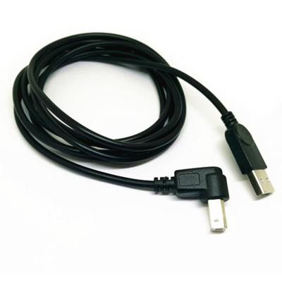 China Video Game Player 2.0 USB A Male To B Male Right Angle Communication Data Cable for sale