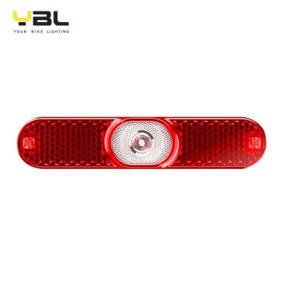 China Factory direct CREE ebike ABS PMMA StVZO CEE YBL eletric bicycle tail light with StVZO Z CEE Zreflector mount on carrier 6-58V for sale