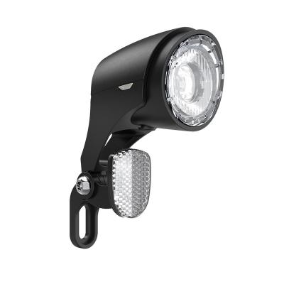 China Sate-Lite 50 Lux Electric Bike Light Stvzo Cycling Waterproof Ebike Front Light Escooter Headlight Led Hub Dynamo C8 Suitable for sale