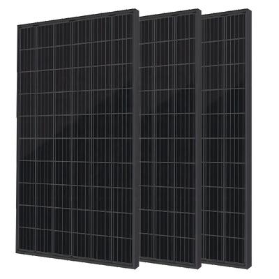 China Curtain Wall Photovoltaic High Power 158.75mm 60 Half Cell Silicon Solar Batteries 310-325W All Solar Panel Black Cell For Solar Power Generation for sale