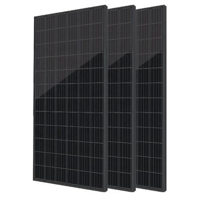 China Curtain Wall Factory Price Green Half Energy 72 Photovoltaic Cells 375-390W All Black PV Power Station Paneles Solares for sale