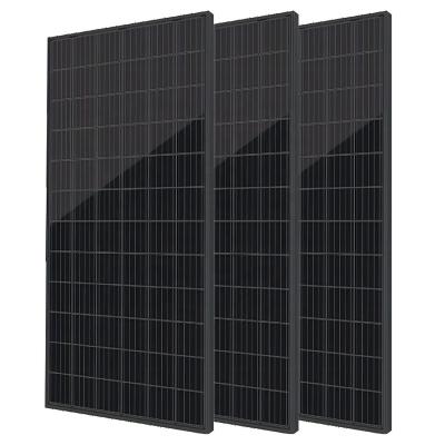 China Photovoltaic Curtain Wall Wholesale Commercial Grade Photovoltaic Modules 72 Cells 375-390W Half All Black PV Curtain Wall Solar Panel for sale