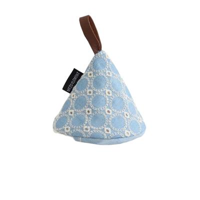 China Japanese Delicate Embroidered Canvas Cotton Pot Kitchen Casserole Anti-scald Scandinavian Cotton Insulation Pad Cloth Pot Handle for sale