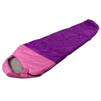 China Cute Pancake Style Girls Compact Two Tone Ripstop Mommy Sleeping Bag for sale