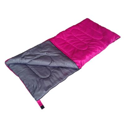 China Pancake Style Cheap Foldable Two Tone Colorful Rectangle Envelope Sleeping Bag for sale