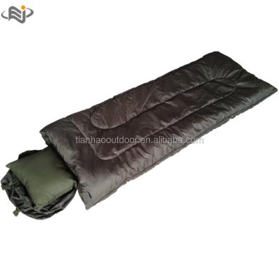 China New design military army 3 season sleepinn bag style polyester camping sleeping bag outdoor waterproof customizable logo 190*75cm for sale