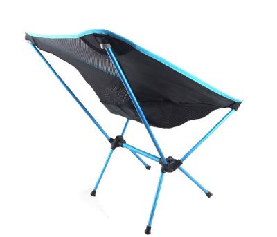 China Hot Sale Outdoor Beach Fishing Chair Fishing Chair Moon Space Portable Aluminum Tube Camping Ultralight Folding Chair for sale