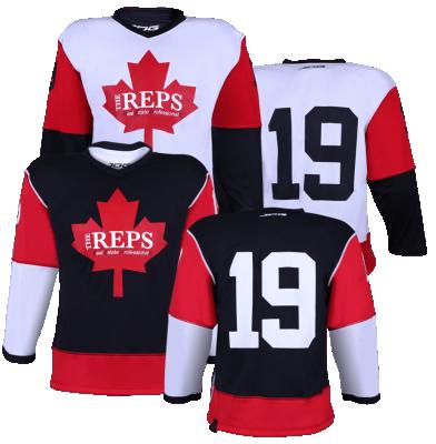 China Breathable Professional Reversible Hockey Jersey Custom Made Double Side Ice Hockey Practice Tank Top for sale