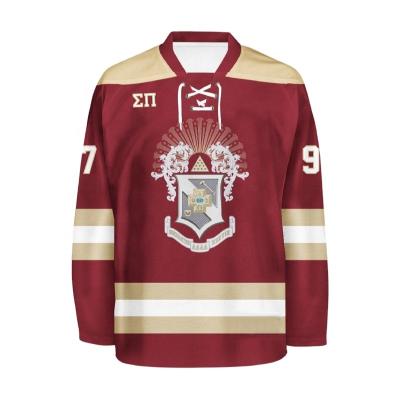 China Professional Manufacturer Team Hockey Jersey Antibacterial Stitched Hockey Jerseys Custom Hockey Jersey for sale