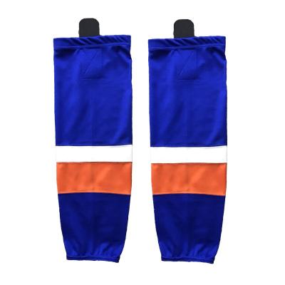 China Breathable Custom Sublimated Hockey Socks 100% Polyester Youth Hockey Socks Ice Hockey Socks Design for sale