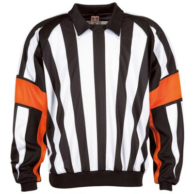 China Antibacterial Custom Design Referee Jersey Full Sleeve Referee Shirt Sublimated Referee Hockey Jersey for sale