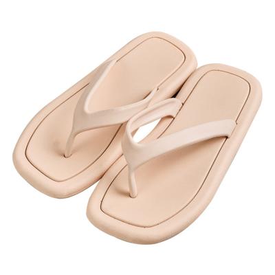 China Casual Trend Beach Thick Bottom Removable Flip Flops Summer External Women Waterproof Flip Flops Ladies Wear Sandals for sale