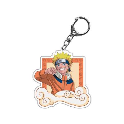 China Fans Kobe Souvenir Hot selling cute Japan anime narutoninja character Uzumaki Sasuke acrylic key chain for charms friend men for sale