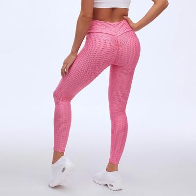 China Hot Sale Antibacterial Women Butt Lift Leggings High Waist Gym Yoga Pants Workout Fitness Tights for sale